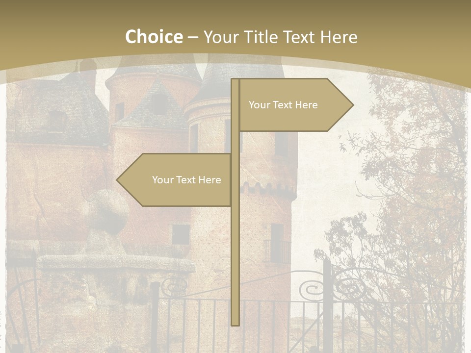 Landmark Fortress Fort PowerPoint Template