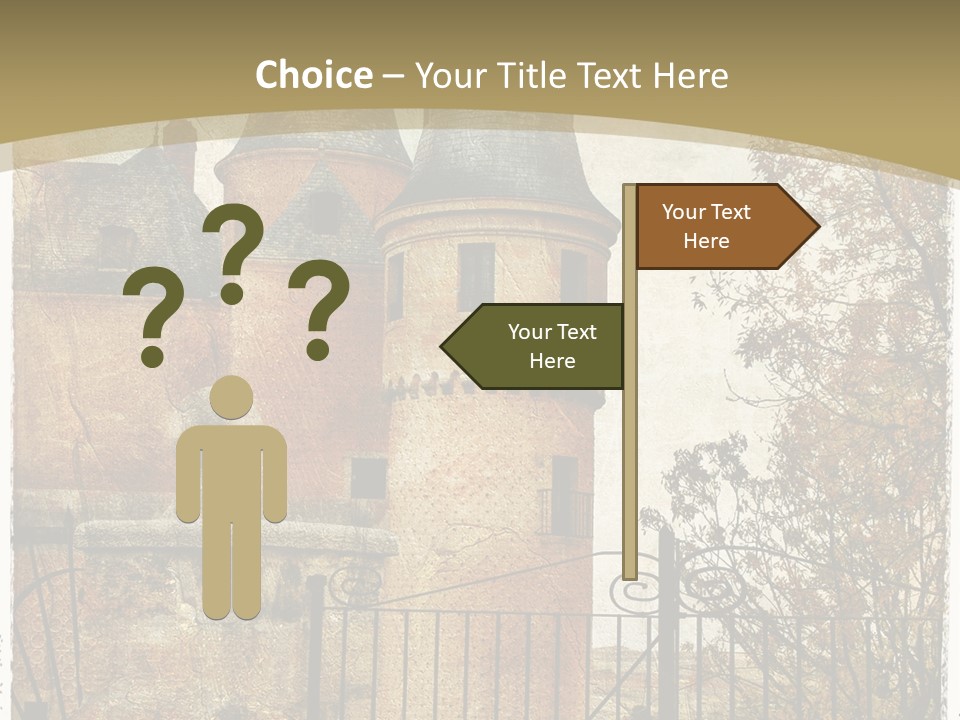 Landmark Fortress Fort PowerPoint Template