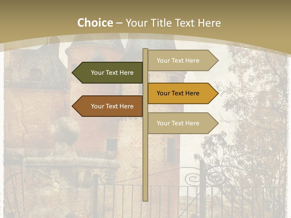 Landmark Fortress Fort PowerPoint Template