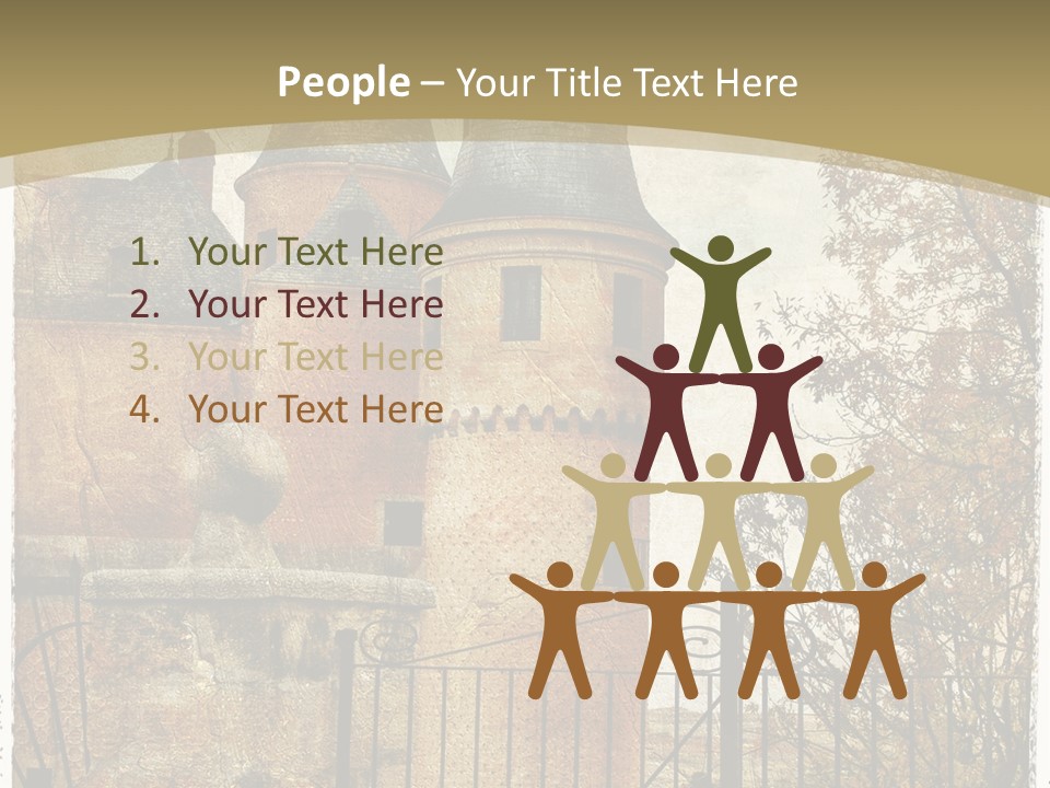 Landmark Fortress Fort PowerPoint Template