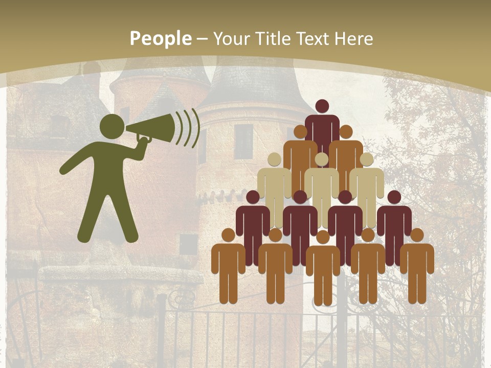 Landmark Fortress Fort PowerPoint Template