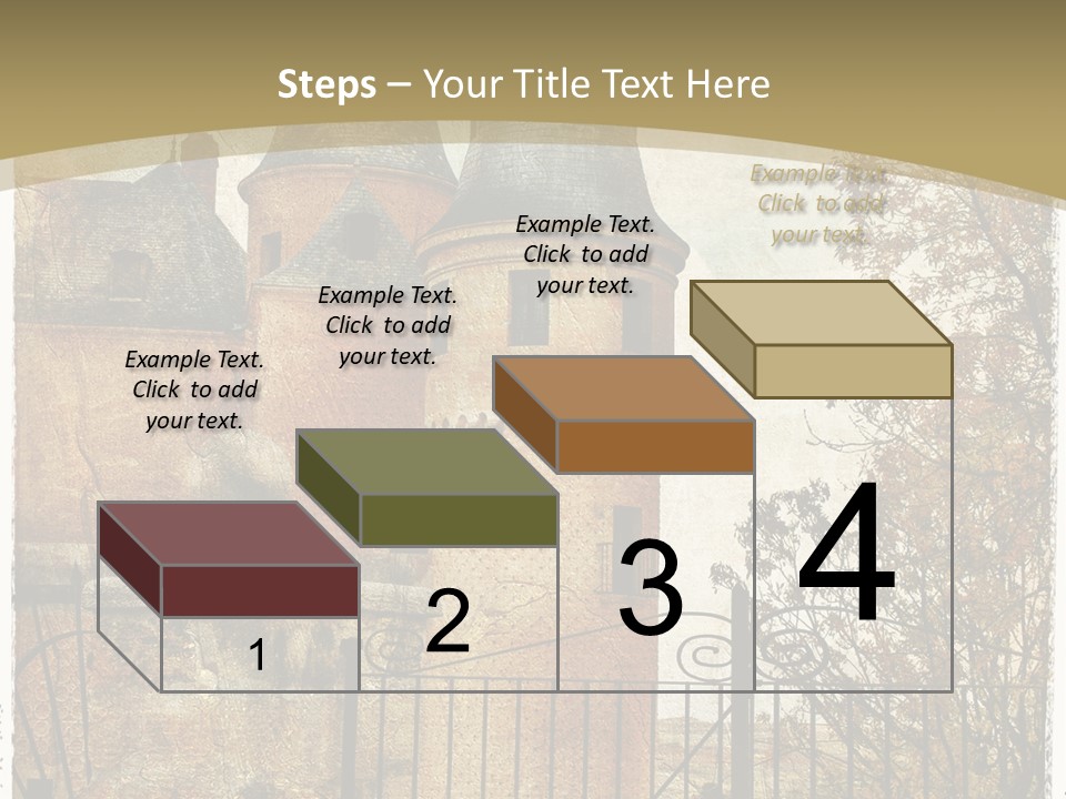 Landmark Fortress Fort PowerPoint Template