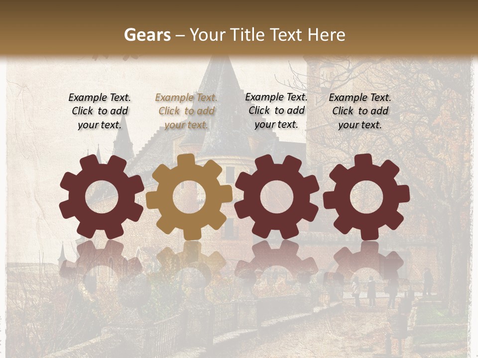 Stronghold Fortress Tower PowerPoint Template