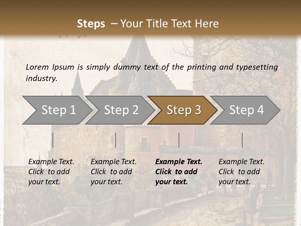 Stronghold Fortress Tower PowerPoint Template