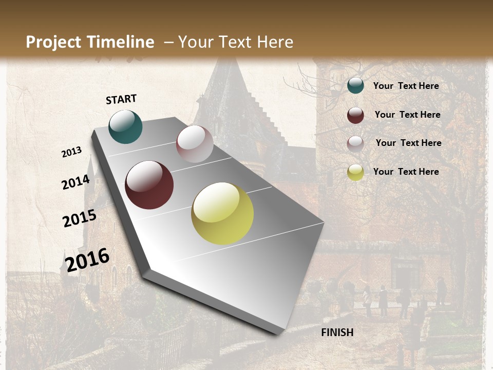 Stronghold Fortress Tower PowerPoint Template