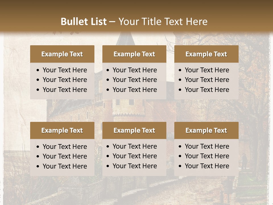 Stronghold Fortress Tower PowerPoint Template