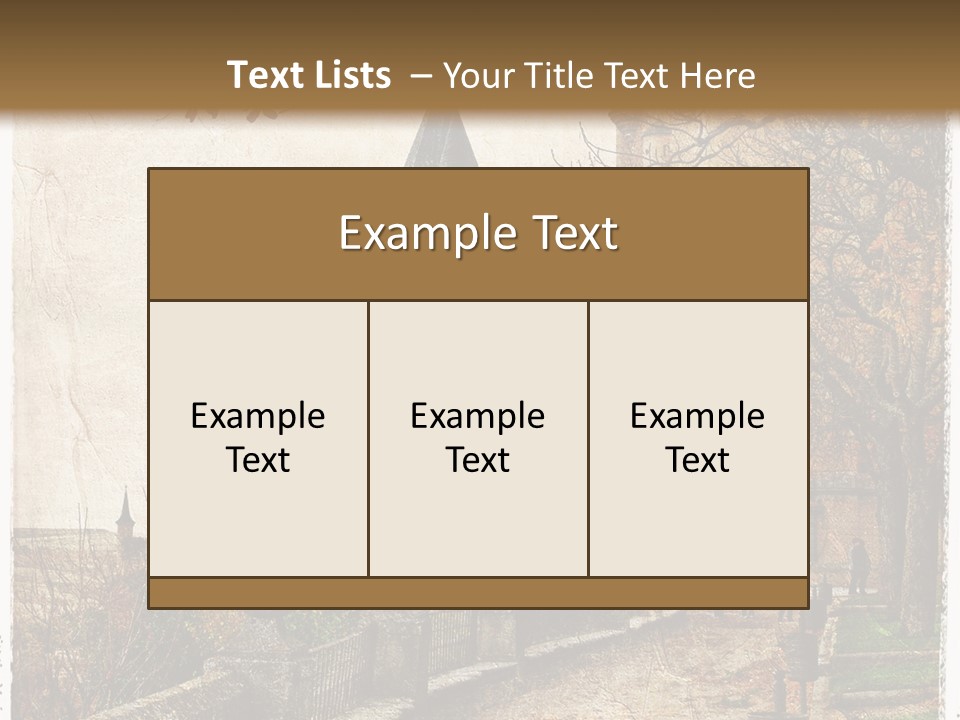 Stronghold Fortress Tower PowerPoint Template