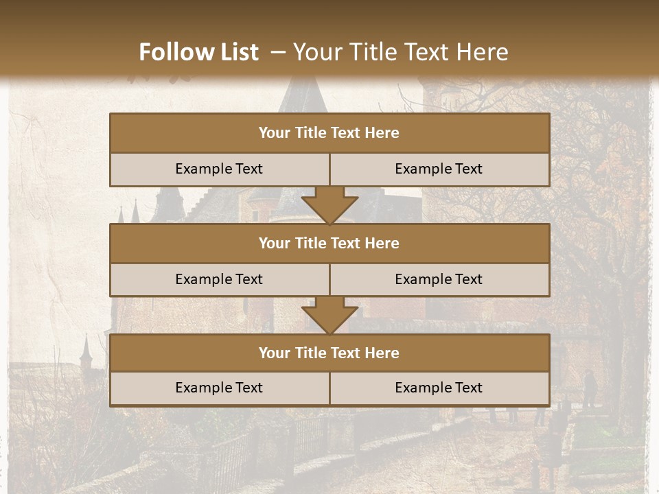 Stronghold Fortress Tower PowerPoint Template