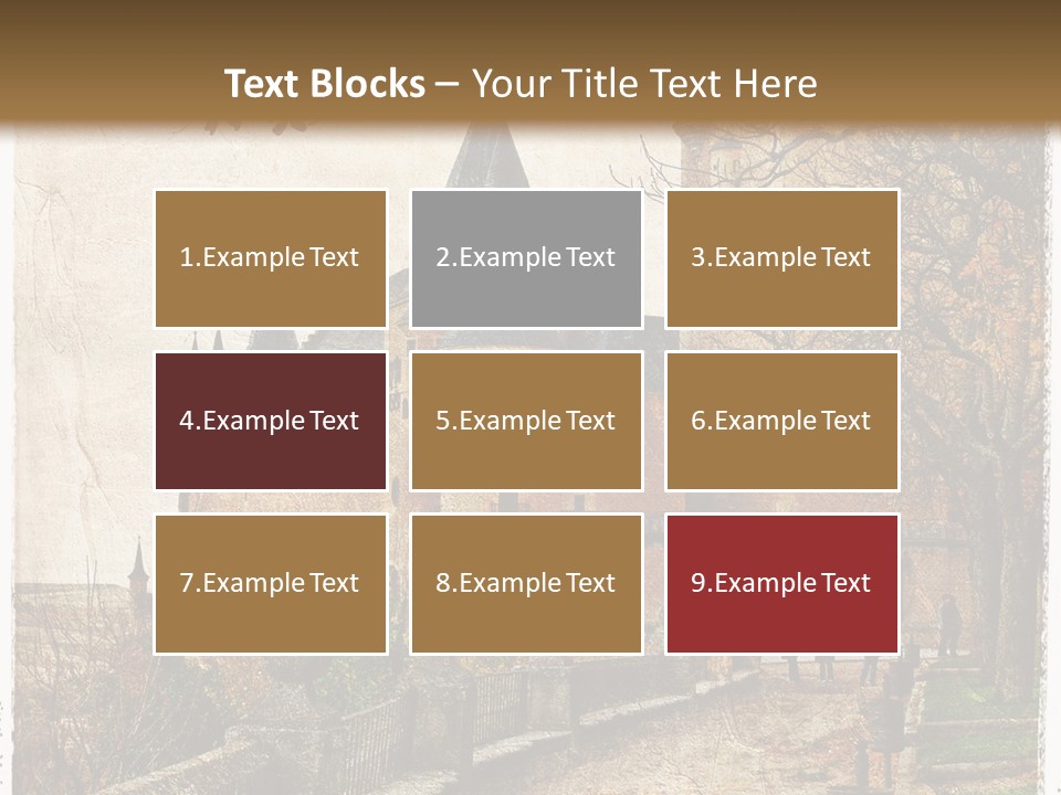 Stronghold Fortress Tower PowerPoint Template