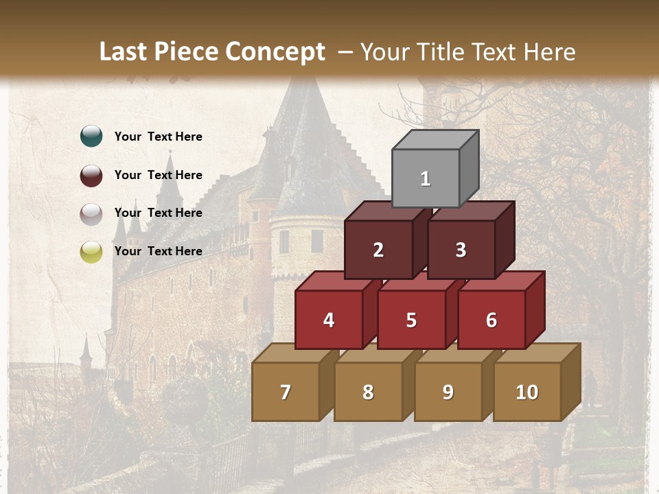 Stronghold Fortress Tower PowerPoint Template