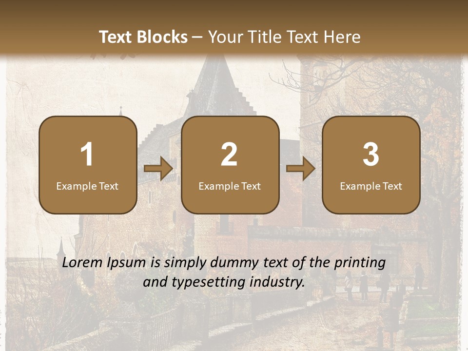 Stronghold Fortress Tower PowerPoint Template