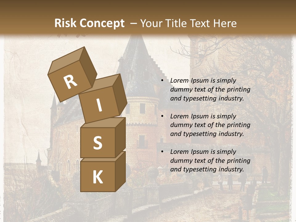 Stronghold Fortress Tower PowerPoint Template