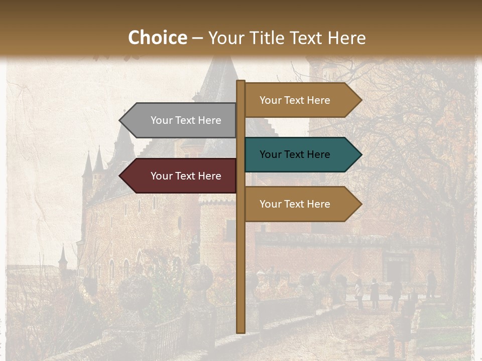 Stronghold Fortress Tower PowerPoint Template