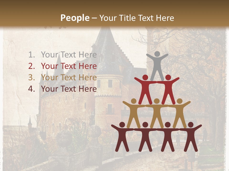 Stronghold Fortress Tower PowerPoint Template