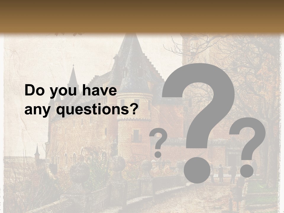 Stronghold Fortress Tower PowerPoint Template