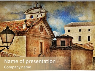 Paint Travel Outdoor PowerPoint Template