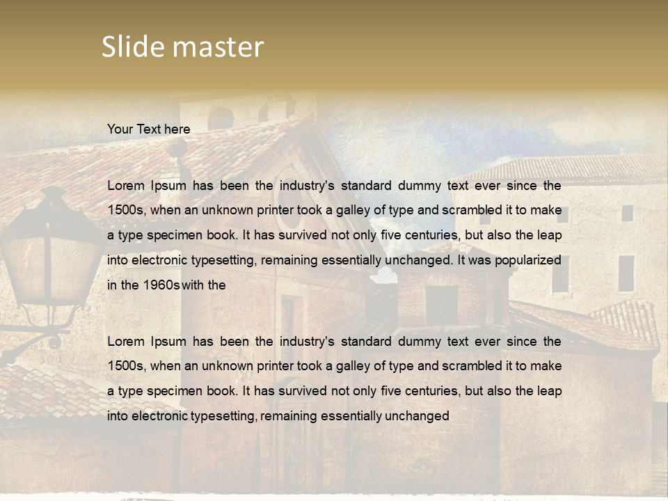 Paint Travel Outdoor PowerPoint Template