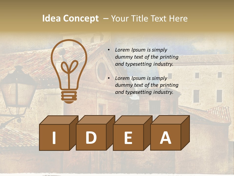 Paint Travel Outdoor PowerPoint Template