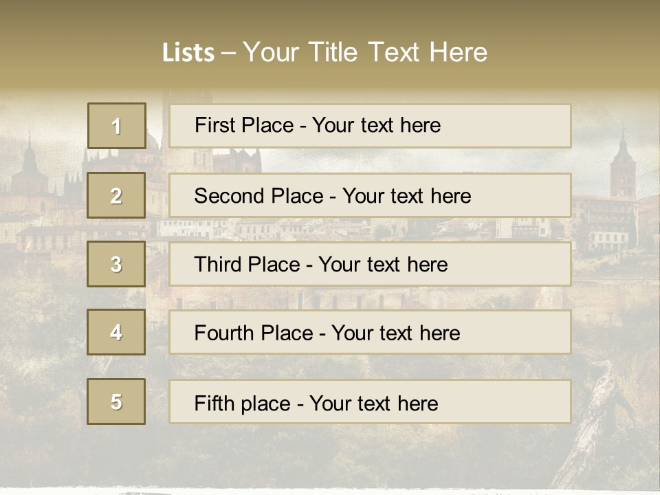 Artistic Medieval Summer PowerPoint Template