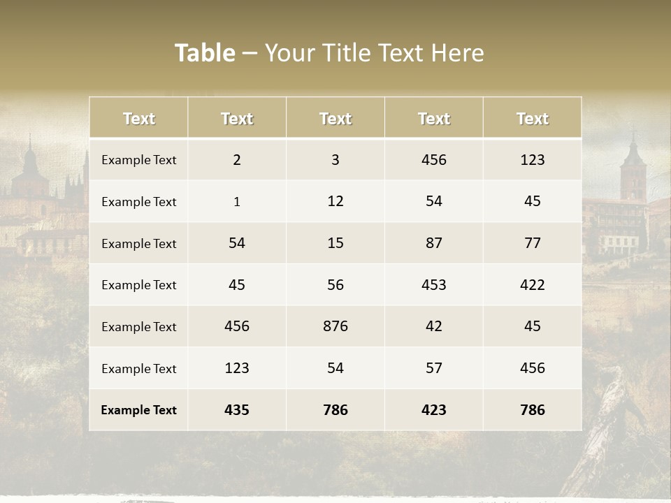 Artistic Medieval Summer PowerPoint Template