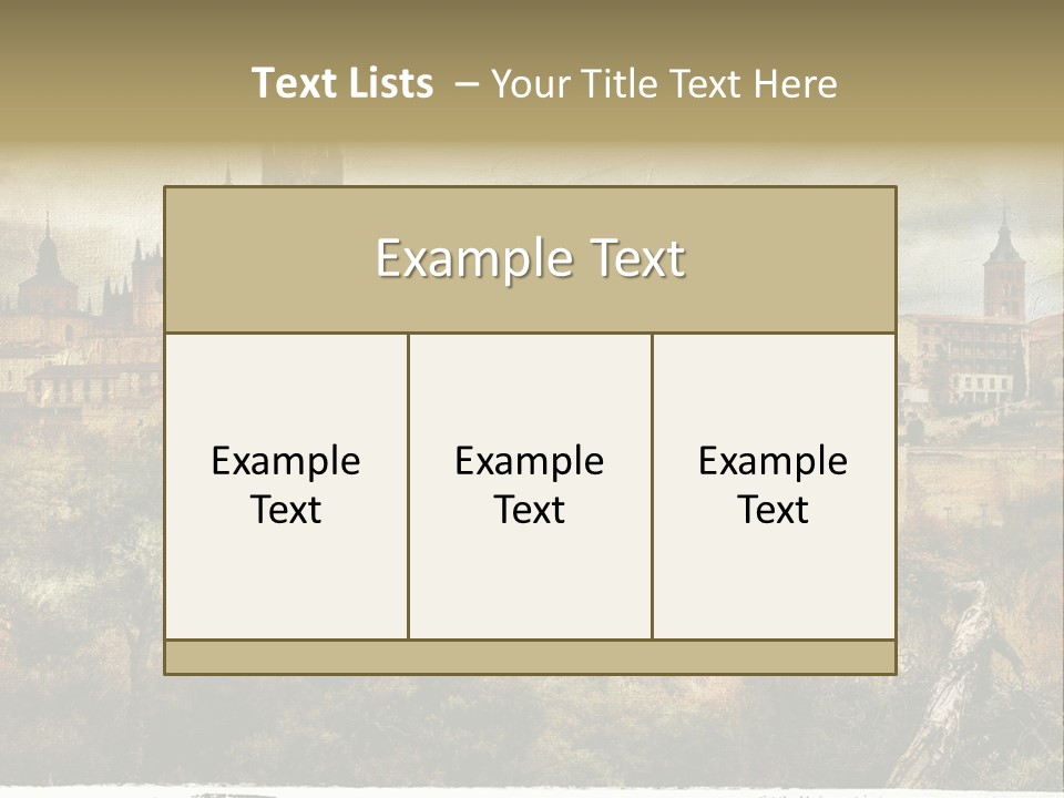 Artistic Medieval Summer PowerPoint Template
