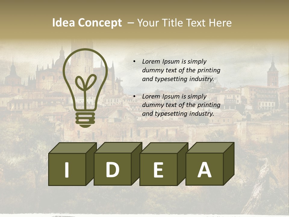 Artistic Medieval Summer PowerPoint Template