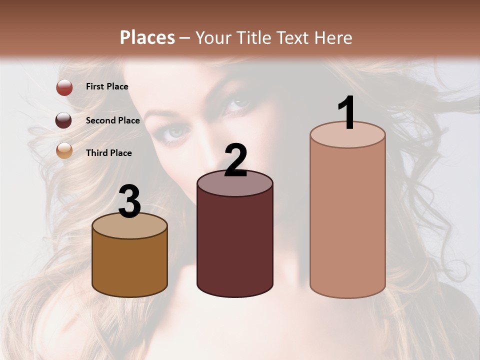 Lady People Blond PowerPoint Template