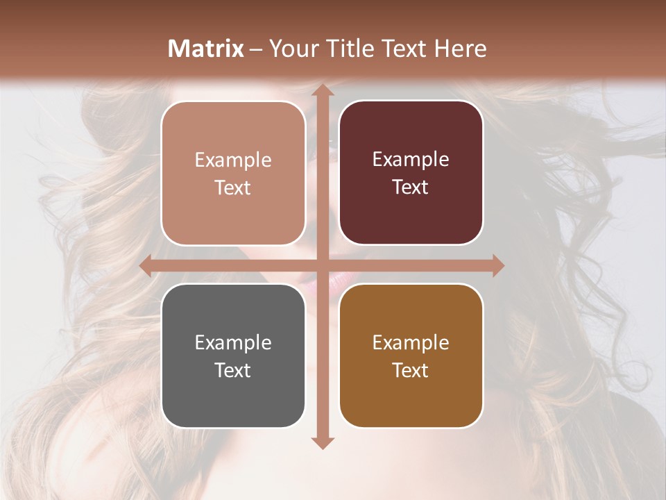 Lady People Blond PowerPoint Template