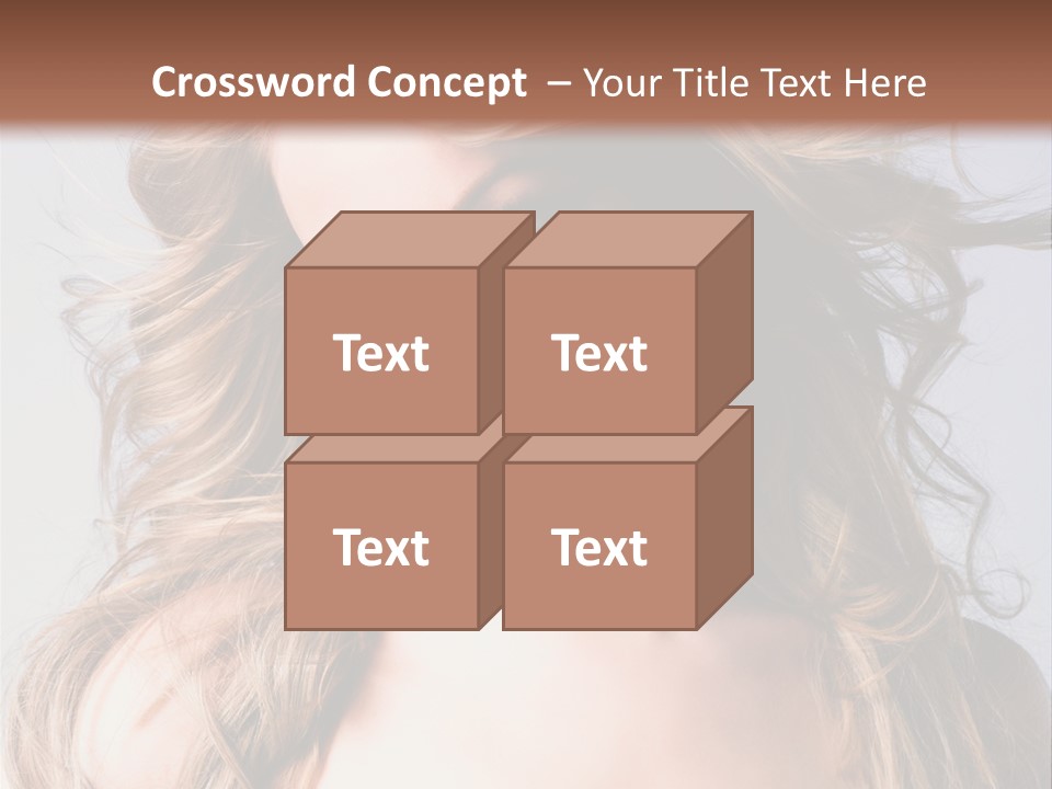 Lady People Blond PowerPoint Template