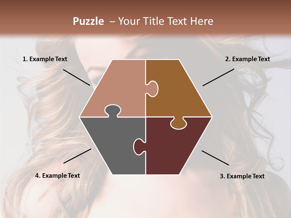 Lady People Blond PowerPoint Template