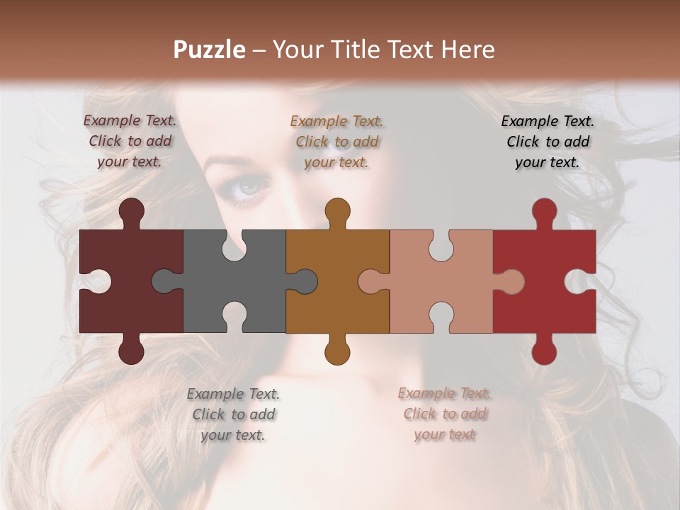 Lady People Blond PowerPoint Template