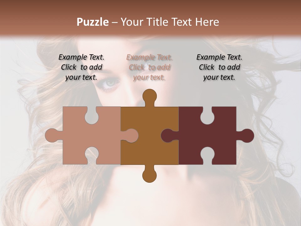 Lady People Blond PowerPoint Template