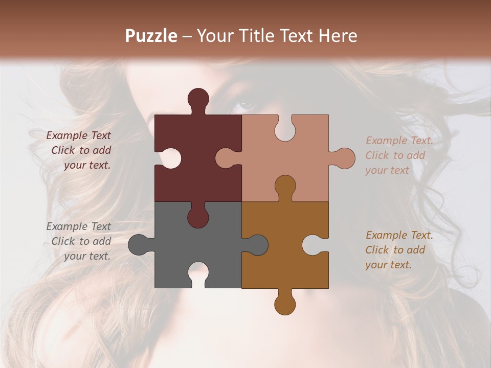 Lady People Blond PowerPoint Template