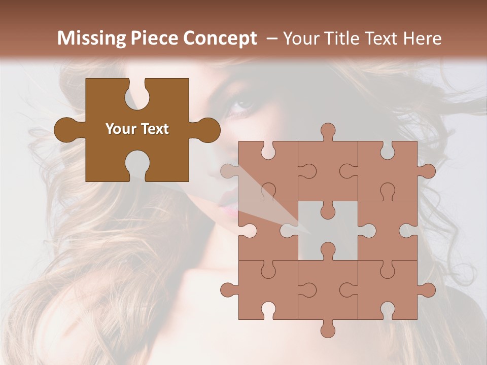 Lady People Blond PowerPoint Template