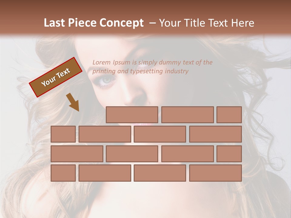 Lady People Blond PowerPoint Template