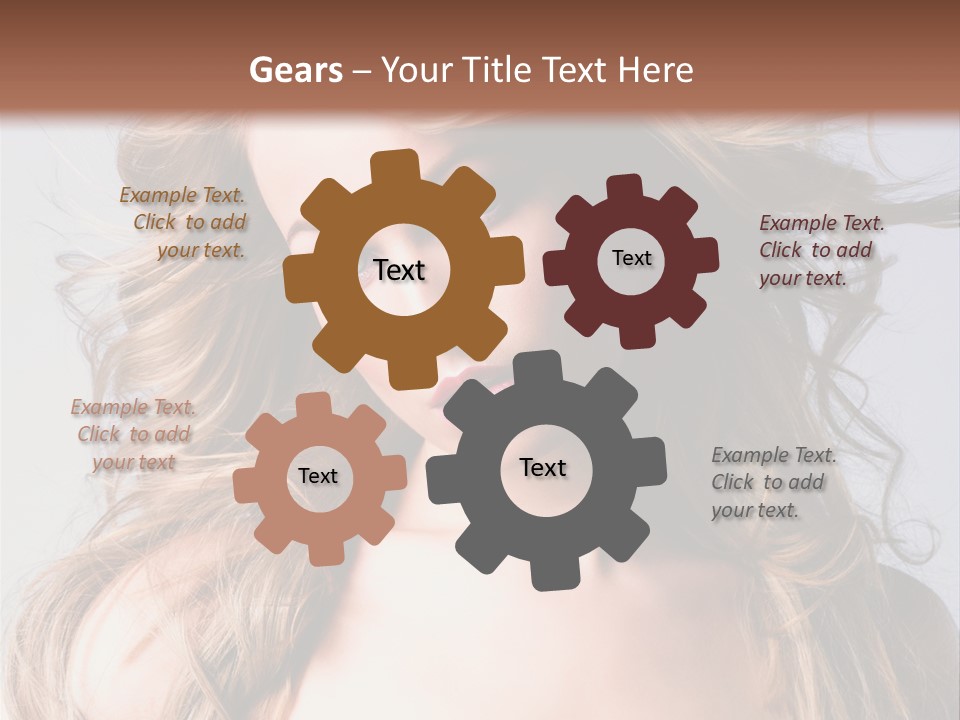 Lady People Blond PowerPoint Template