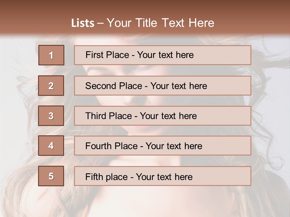 Lady People Blond PowerPoint Template