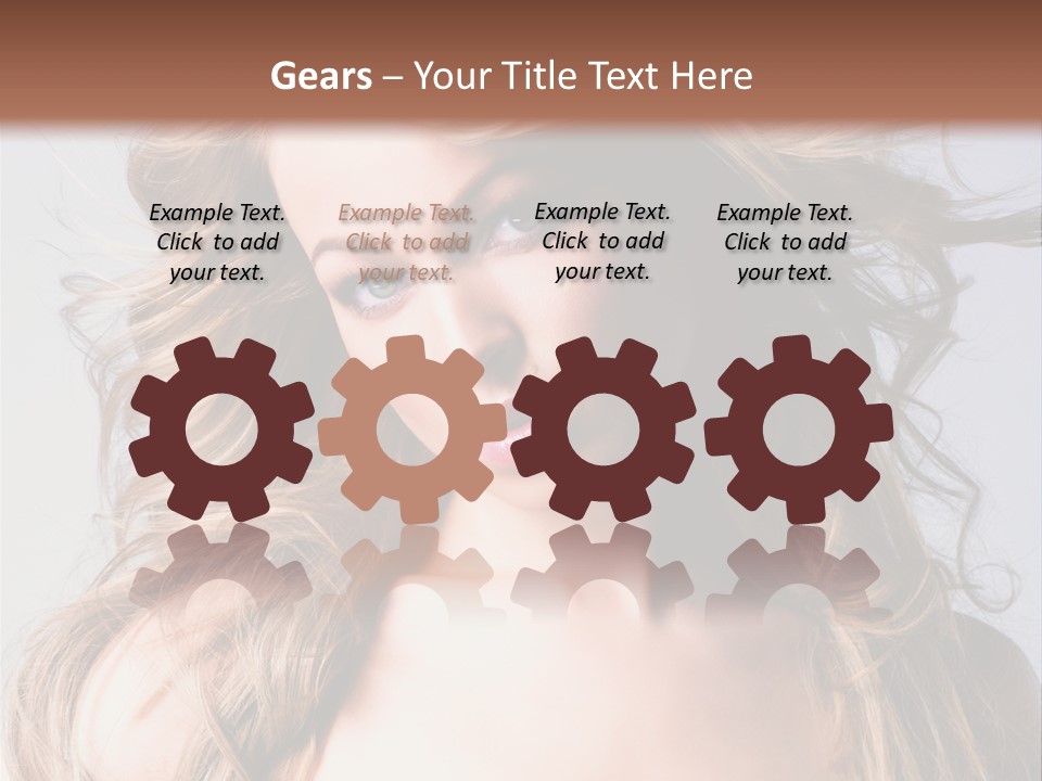 Lady People Blond PowerPoint Template