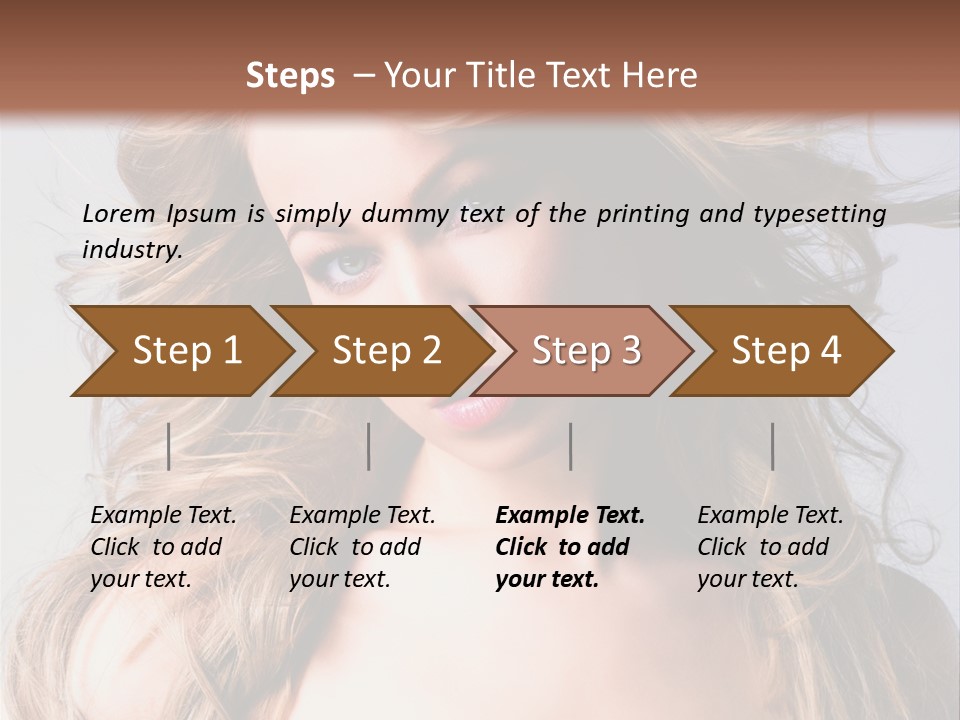 Lady People Blond PowerPoint Template