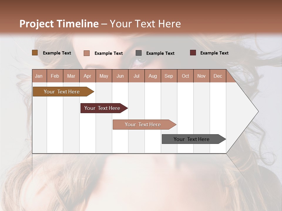 Lady People Blond PowerPoint Template