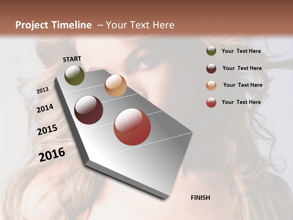Lady People Blond PowerPoint Template