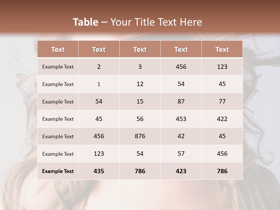 Lady People Blond PowerPoint Template