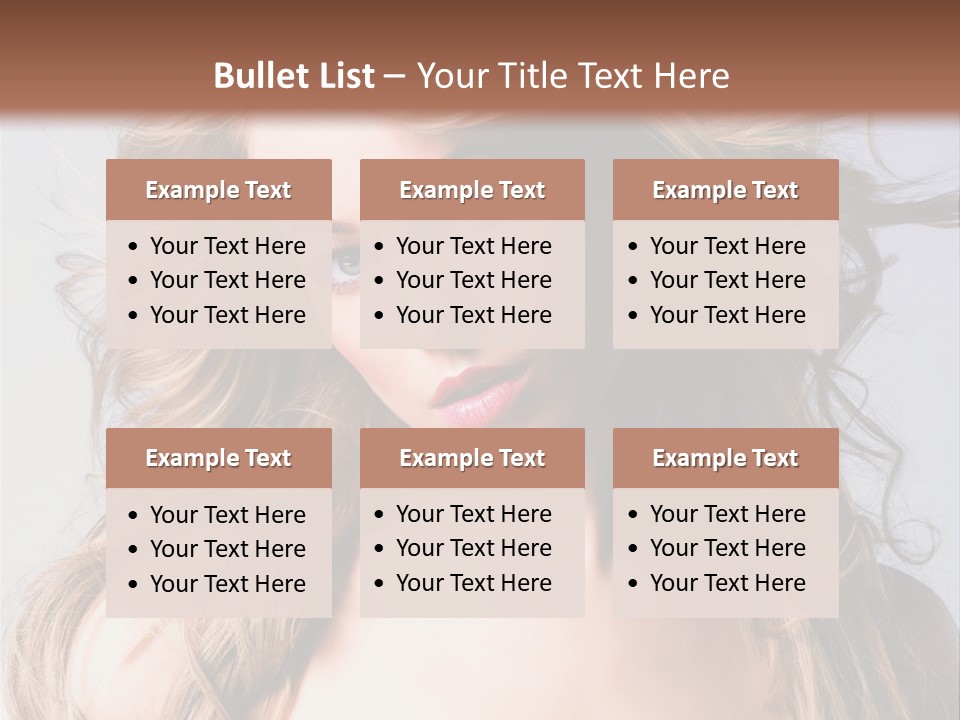 Lady People Blond PowerPoint Template