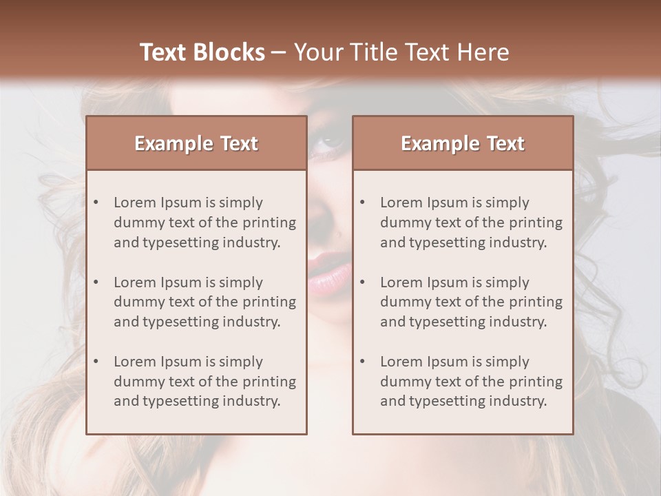 Lady People Blond PowerPoint Template