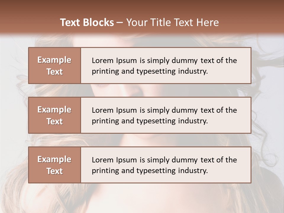 Lady People Blond PowerPoint Template