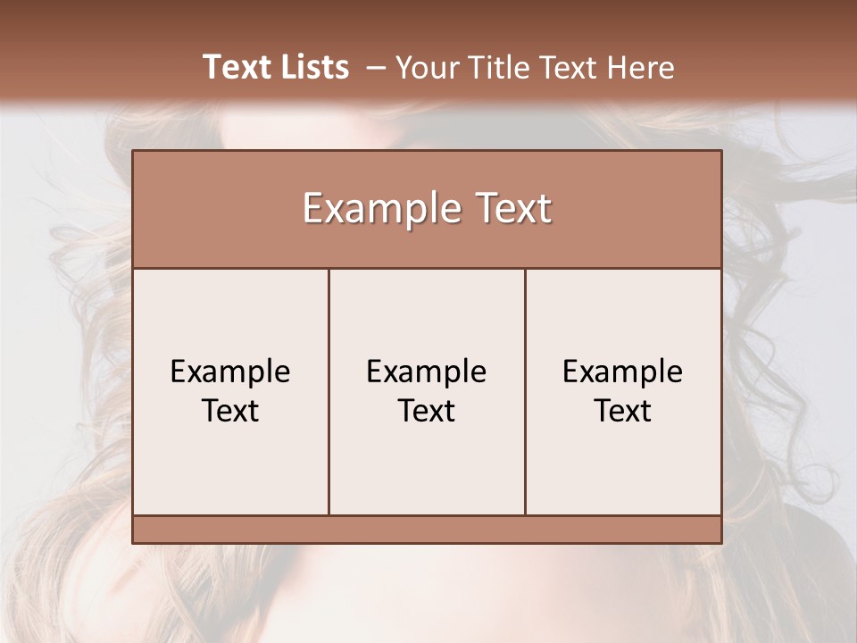 Lady People Blond PowerPoint Template