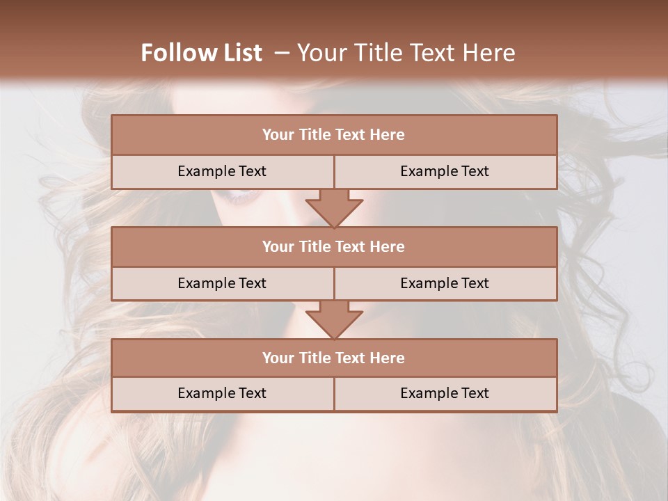 Lady People Blond PowerPoint Template