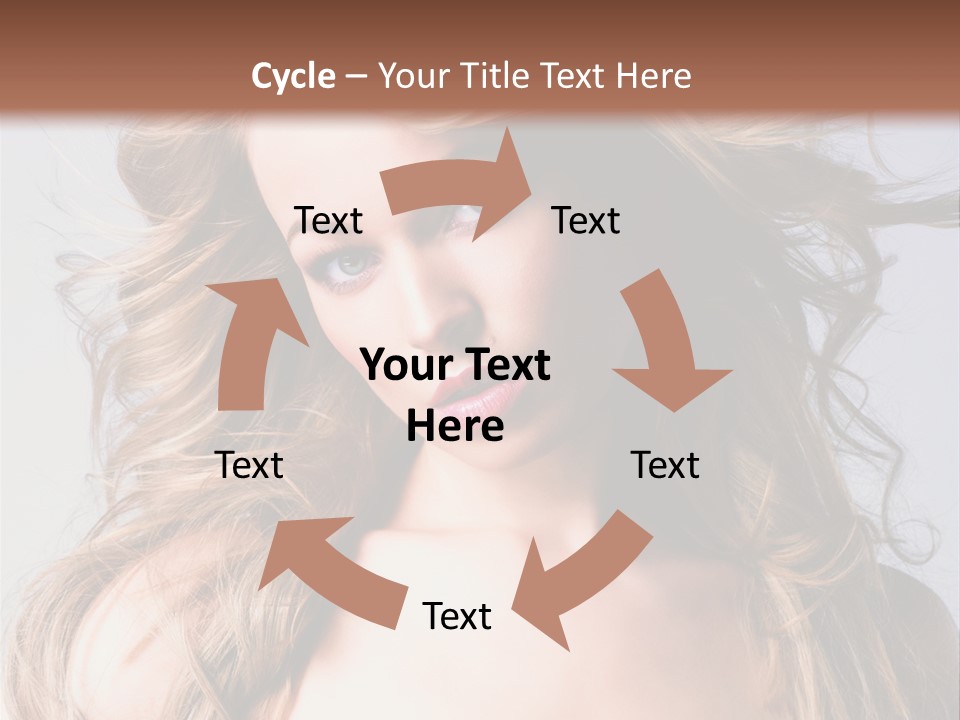 Lady People Blond PowerPoint Template