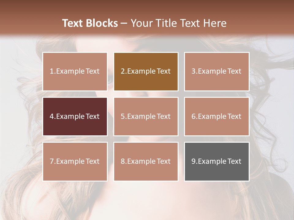 Lady People Blond PowerPoint Template