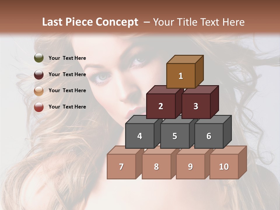 Lady People Blond PowerPoint Template